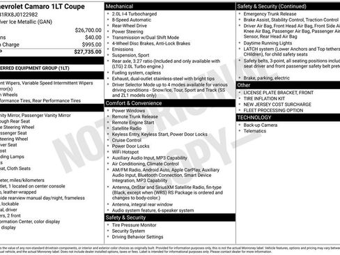 Used 2018 Chevrolet Camaro LT image 39