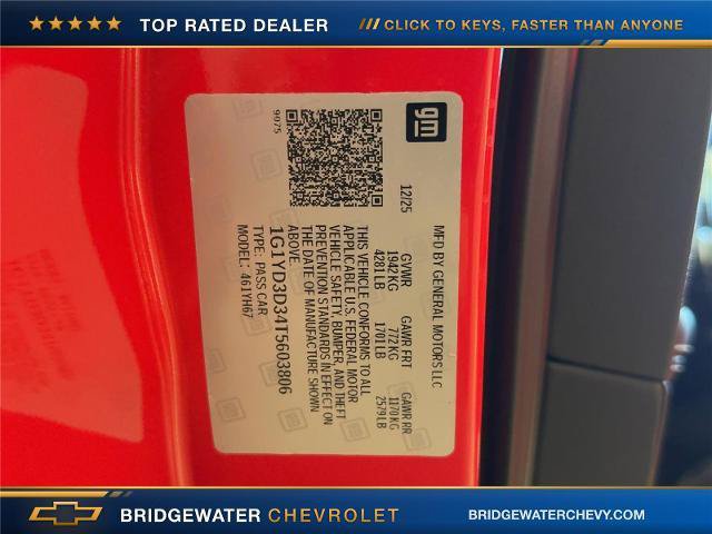 Used 2026 Chevrolet Corvette Z06 w/ Battery Protection Package RWD image 15