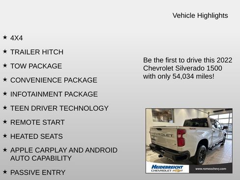 Used 2022 Chevrolet Silverado 1500 LT Trail Boss w/ Bed Protection Package image 7
