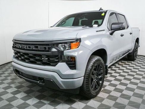 Used 2025 Chevrolet Silverado 1500 Custom w/ Turbomax Blackout Package AWD/4WD image 1