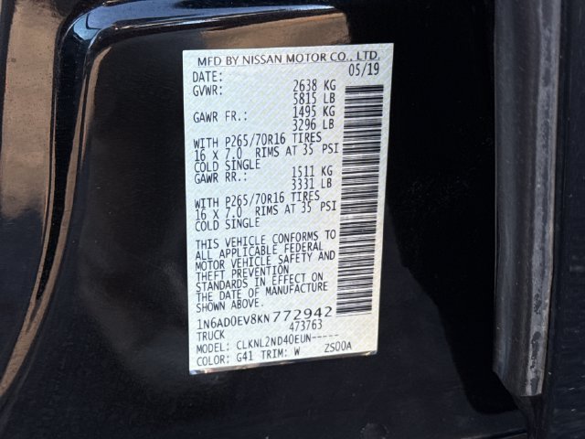 Used 2019 Nissan Frontier SV AWD/4WD image 24