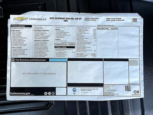 New 2025 Chevrolet Silverado 2500 W/T w/ WT Convenience Package image 14