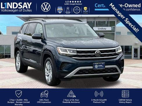 Certified 2022 Volkswagen Atlas SE image 1