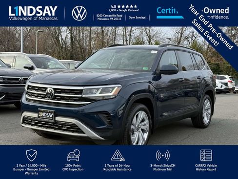 Certified 2022 Volkswagen Atlas SE w/ Panoramic Sunroof Package image 7