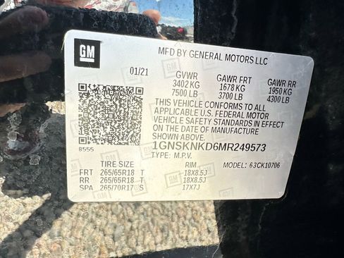 Used 2021 Chevrolet Tahoe LT AWD/4WD image 48