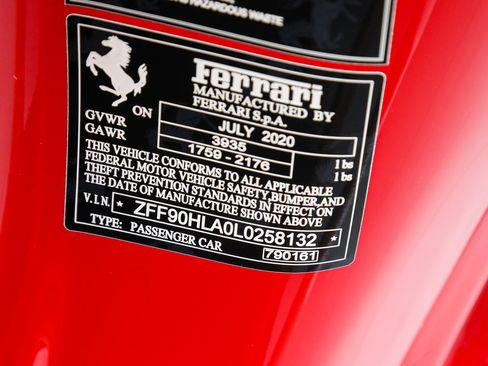 Certified 2020 Ferrari 488 Pista Coupe RWD image 47