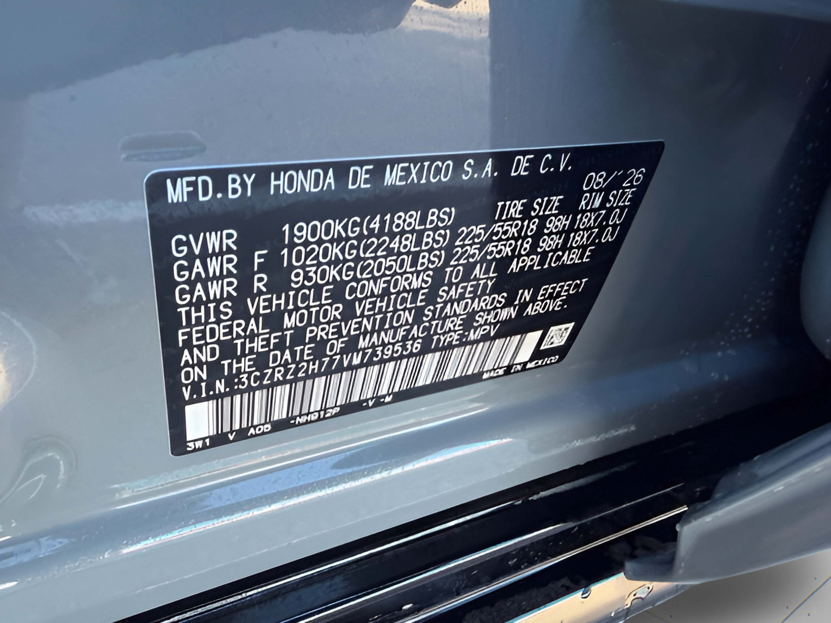 New 2027 Honda HR-V EX-L image 31