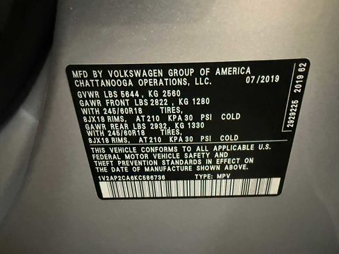 Used 2019 Volkswagen Atlas S image 37