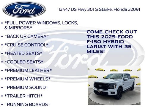 New 2025 Ford F150 Lariat w/ Equipment Group 501A Mid image 10