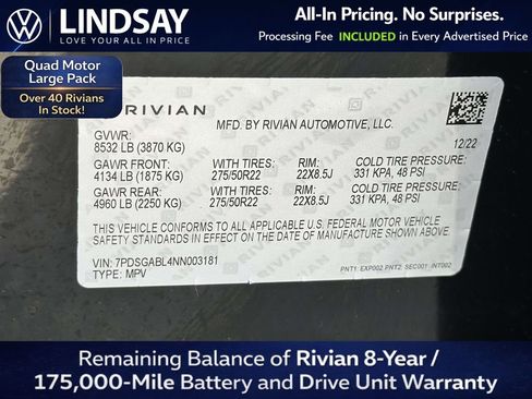 Used 2022 Rivian R1S Launch Edition image 28