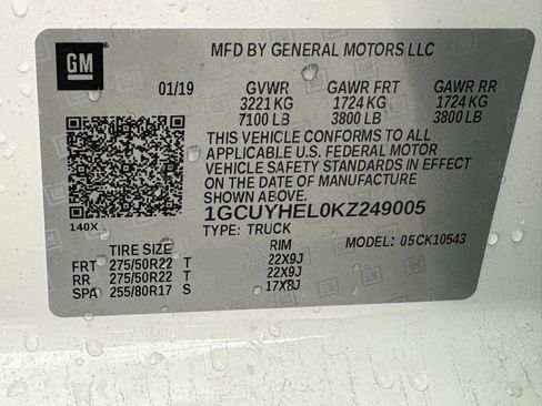 Used 2019 Chevrolet Silverado 1500 High Country w/ Technology Package image 28