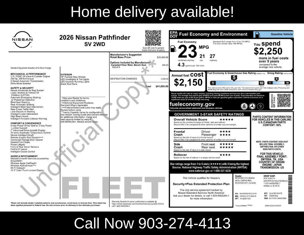 Used 2026 Nissan Pathfinder SV FWD image 38