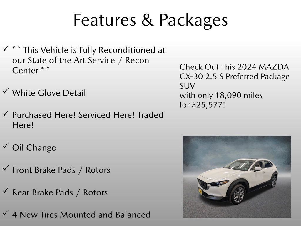 Certified 2024 MAZDA CX-30 AWD 2.5 S w/ Preferred Package image 4