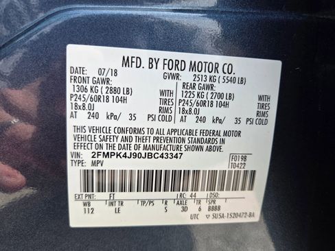 Used 2018 Ford Edge SEL w/ Equipment Group 201A AWD/4WD image 13