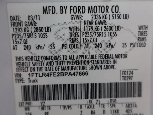 Used 2011 Ford Ranger XLT AWD/4WD image 42