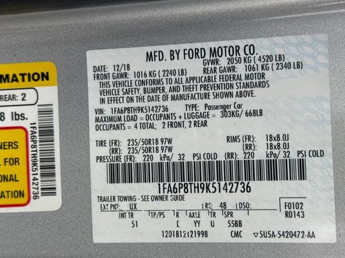 Used 2019 Ford Mustang Premium w/ Equipment Group 201A RWD image 18