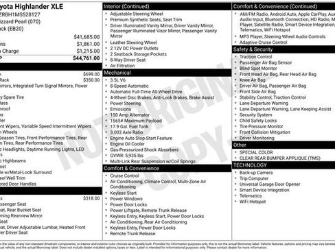 Used 2021 Toyota Highlander XLE image 19