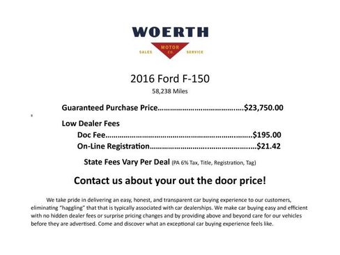 Used 2016 Ford F150 XLT w/ Equipment Group 301A Mid image 3