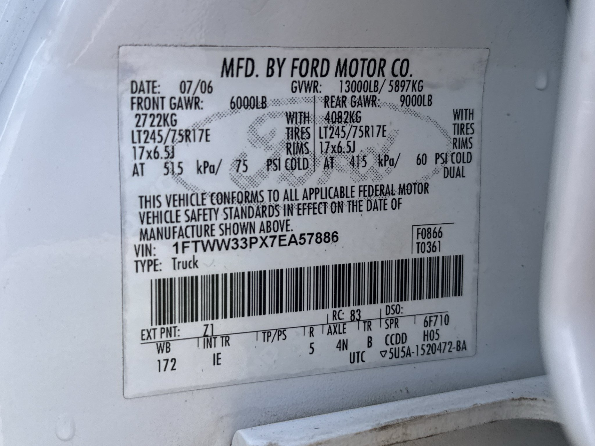 Used 2007 Ford F350 4x4 Crew Cab DRW Super Duty image 30
