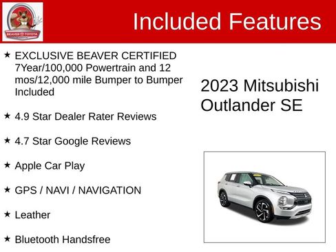 Used 2023 Mitsubishi Outlander SE image 4