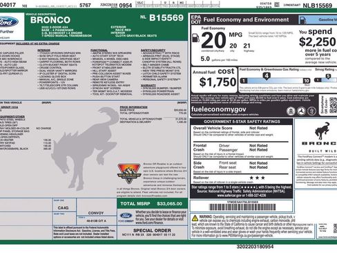 Used 2022 Ford Bronco 2-Door image 10