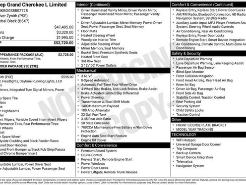 New 2025 Jeep Grand Cherokee L Limited w/ Black Appearance Package AWD/4WD image 6