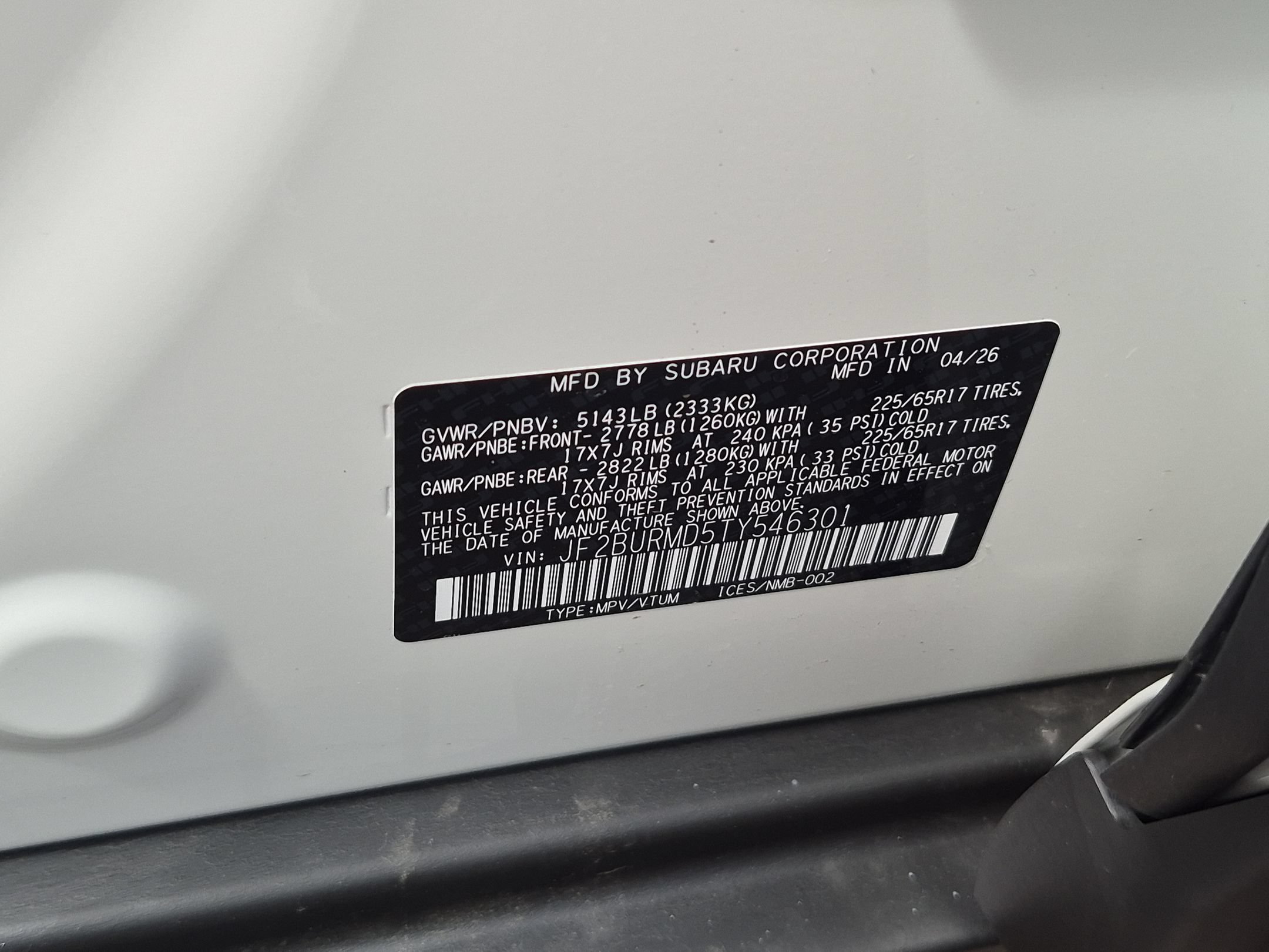 New 2026 Subaru Outback Wilderness AWD/4WD image 26