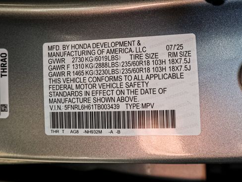 Certified 2026 Honda Odyssey EX-L image 35