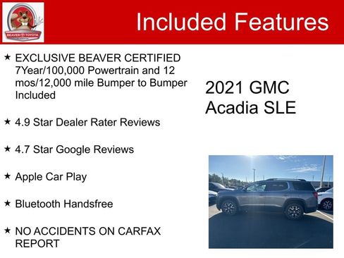 Used 2021 GMC Acadia SLE w/ Driver Convenience Package image 5