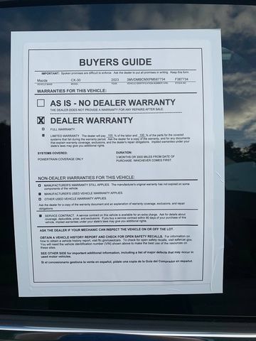 Certified 2023 MAZDA CX-30 AWD 2.5 S w/ Preferred Package image 28