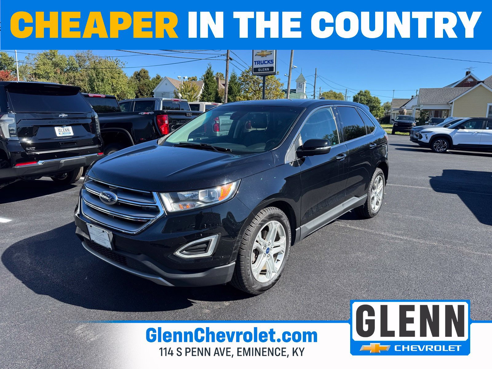 Used 2018 Ford Edge Titanium w/ Ford Safe & Smart Package FWD image 1