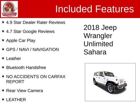 Used 2018 Jeep Wrangler Unlimited Sahara AWD/4WD image 4