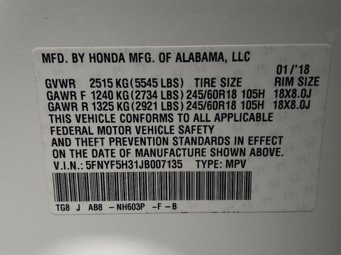 Used 2018 Honda Pilot EX image 33