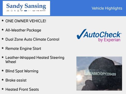 Used 2023 Nissan Sentra SV w/ All-Weather Package FWD image 8