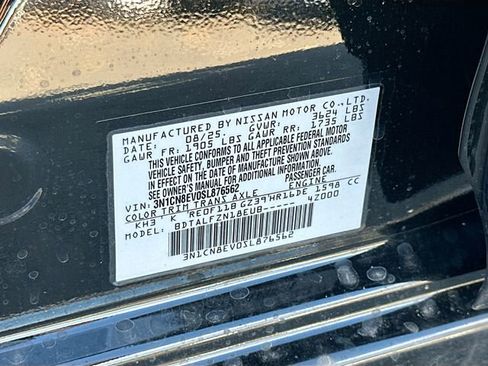 New 2025 Nissan Versa SV w/ Trunk Package image 8