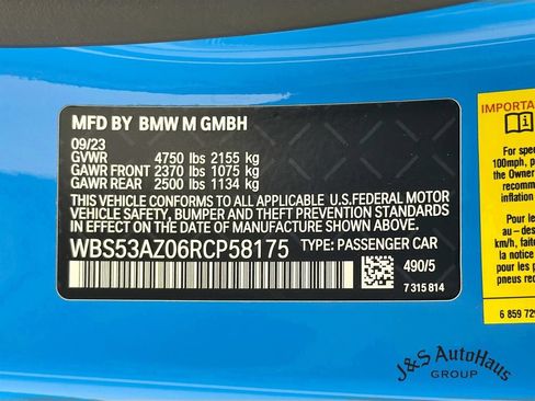 Used 2024 BMW M4 Coupe w/ M Carbon Exterior Package RWD image 39