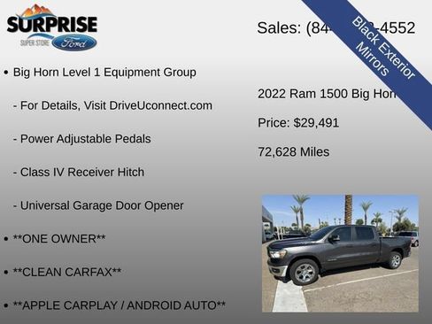 Used 2022 RAM 1500 Big Horn RWD image 22