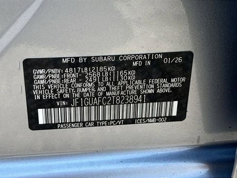 New 2026 Subaru Impreza 2.0i Sport AWD/4WD image 31