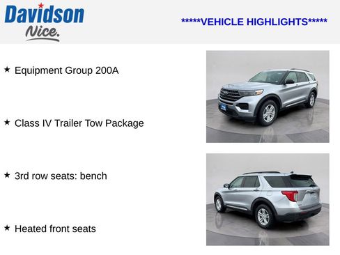 Certified 2022 Ford Explorer XLT w/ Class IV Trailer Tow Package image 4