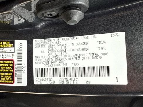 Used 2023 Toyota Tundra SR5 AWD/4WD image 36