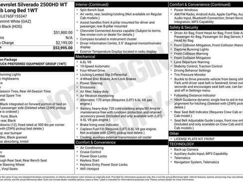 Used 2025 Chevrolet Silverado 2500 W/T image 2