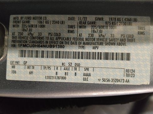 Used 2022 Ford Escape SEL image 33