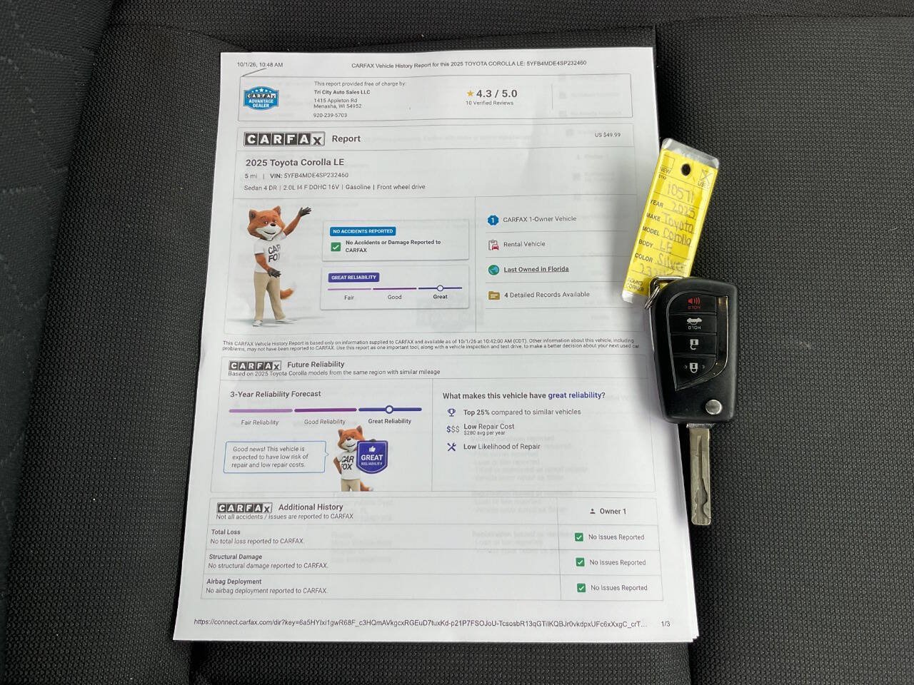 Used 2025 Toyota Corolla LE FWD image 47