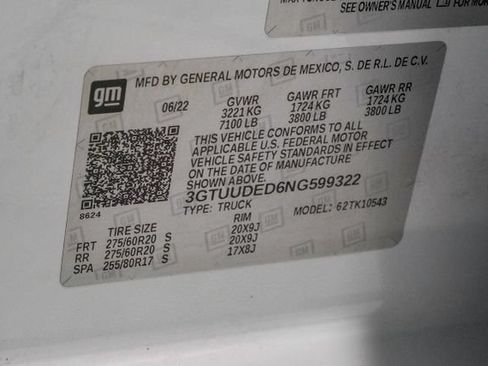 Used 2022 GMC Sierra 1500 SLT AWD/4WD image 75