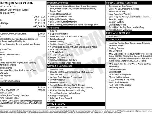 Used 2022 Volkswagen Atlas SEL AWD/4WD image 3