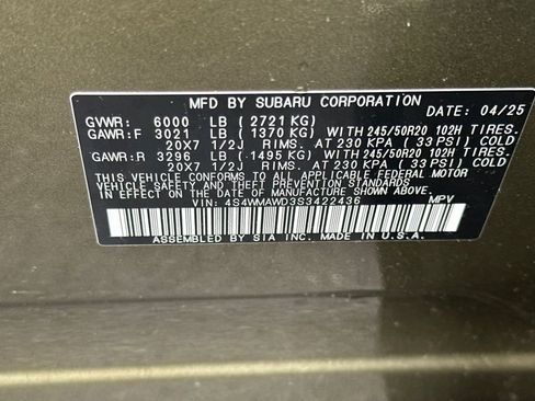 Used 2025 Subaru Ascent Bronze Edition w/ Popular Package #2 image 34