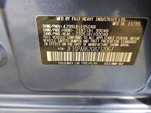 Used 2016 Subaru Impreza 2.0i Premium w/ Popular Package #1 image 11