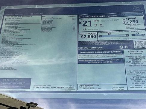 New 2026 Land Rover Range Rover Velar Dynamic SE image 14