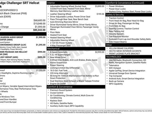 Used 2023 Dodge Challenger SRT Hellcat RWD image 2