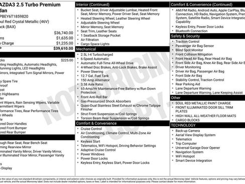 New 2026 MAZDA MAZDA3 2.5 Turbo Sedan w/Premium Plus image 3